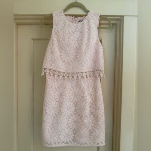 Topshop Light Pink Lace Dress